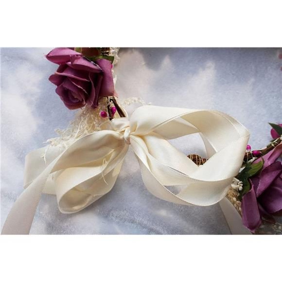 DDazzling Women Flower Headband Wreath Crown Floral Wedding Garland
